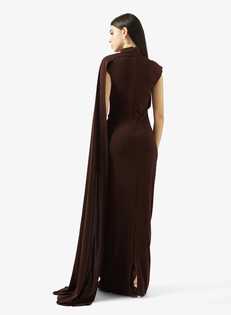 Iyra Cape Sleeve Maxi Dress - Image 2